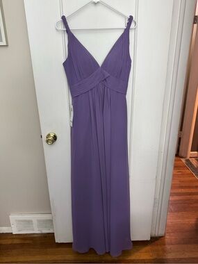 Tahiti A-Line Pleated Chiffon Dress